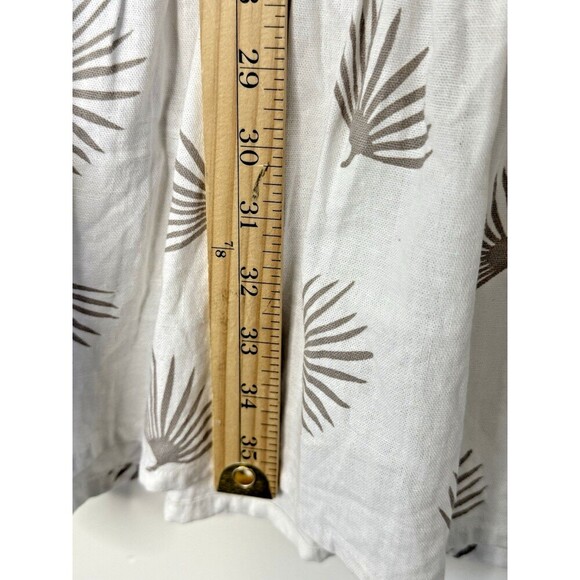 Sole‎ Linen long skirt traditional belt white boho chic rayon contemporary XS - Picture 5 of 10